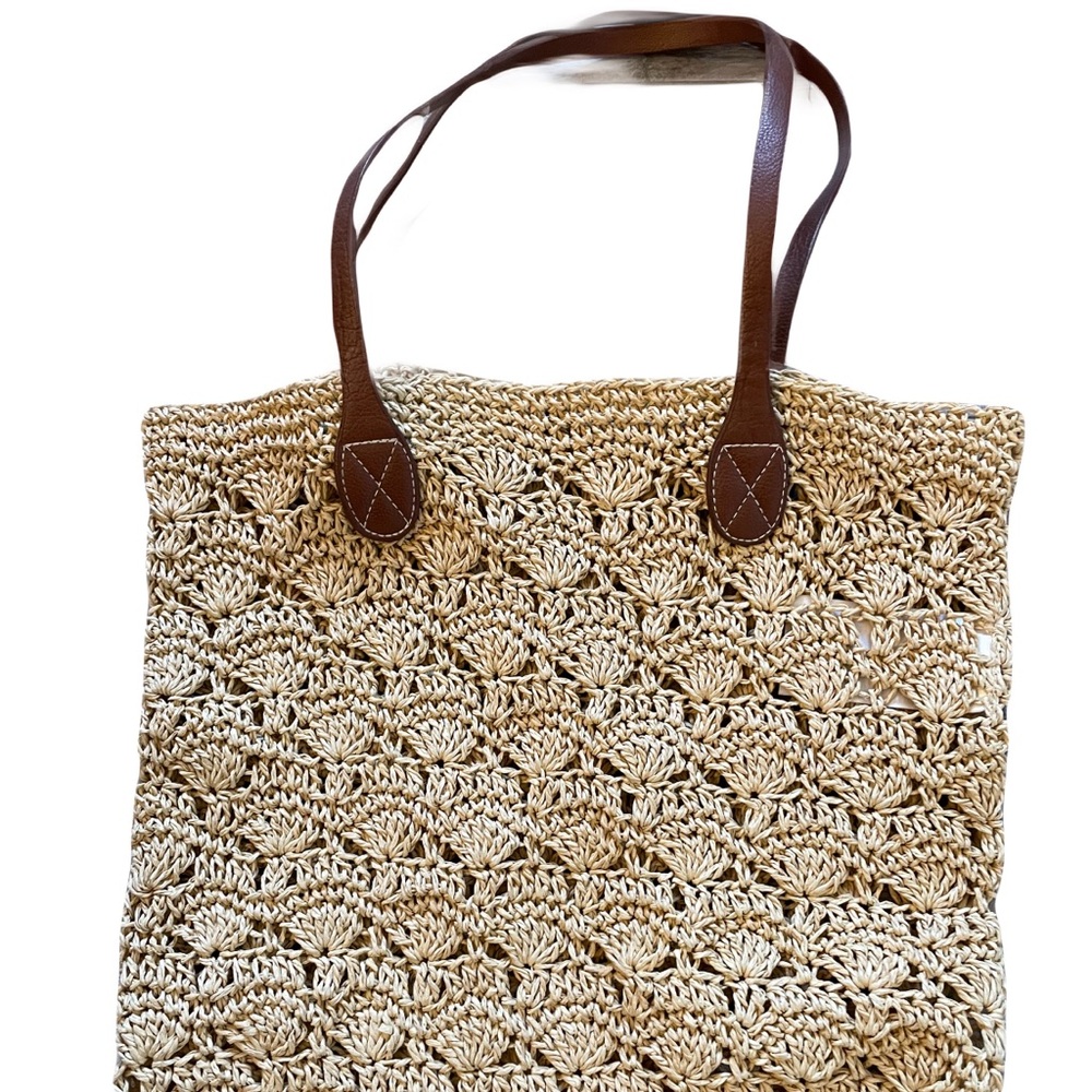 ❤️ GAP KIDS STRAW SUMMER SHOPPER TOTE BAG
